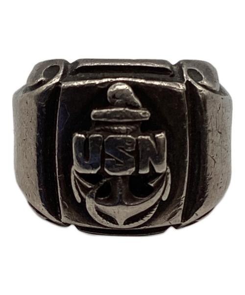 US NAVY（ユーエスネイビー）US NAVY (ユーエスネイビー) 50S ヴィンテージミリタリーリング シルバー サイズ:SIZE 不明の古着・服飾アイテム