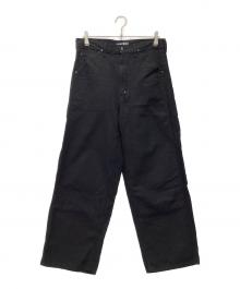 AUBERGE（オーベルジュ）の古着「ダブルニーベイカーパンツ」｜ブラック