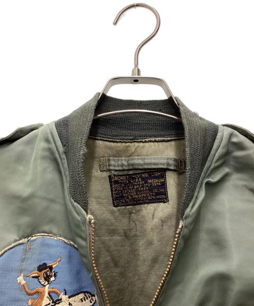 US AIR FORCE（ユーエスエアフォース）US AIR FORCE (US AIR FORCE) 50s初期 L-2Bフライトジャケット  blue anchor overall co. オリーブ サイズ:SIZE Mの古着・服飾アイテム