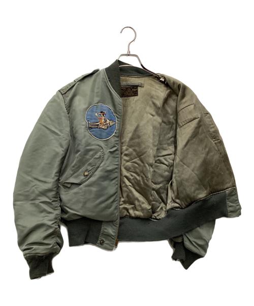 US AIR FORCE（ユーエスエアフォース）US AIR FORCE (US AIR FORCE) 50s初期 L-2Bフライトジャケット  blue anchor overall co. オリーブ サイズ:SIZE Mの古着・服飾アイテム