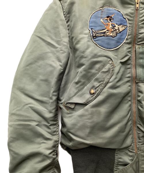 US AIR FORCE（ユーエスエアフォース）US AIR FORCE (US AIR FORCE) 50s初期 L-2Bフライトジャケット  blue anchor overall co. オリーブ サイズ:SIZE Mの古着・服飾アイテム