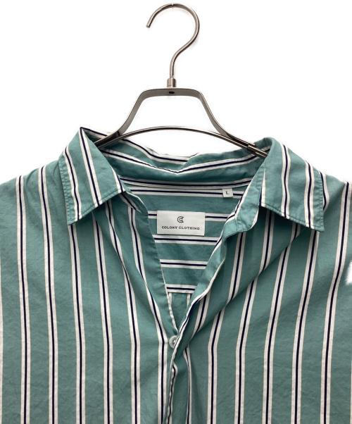 colony clothing（コロニークロージング）colony clothing (コロニークロージング) 長袖シャツ ミントグリーン サイズ:SIZE Lの古着・服飾アイテム
