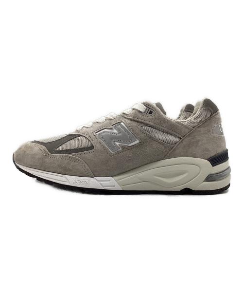 NEW BALANCE（ニューバランス）NEW BALANCE (ニューバランス) ローカットスニーカー 990v2 グレー×ホワイト サイズ:SIZE 27cmの古着・服飾アイテム