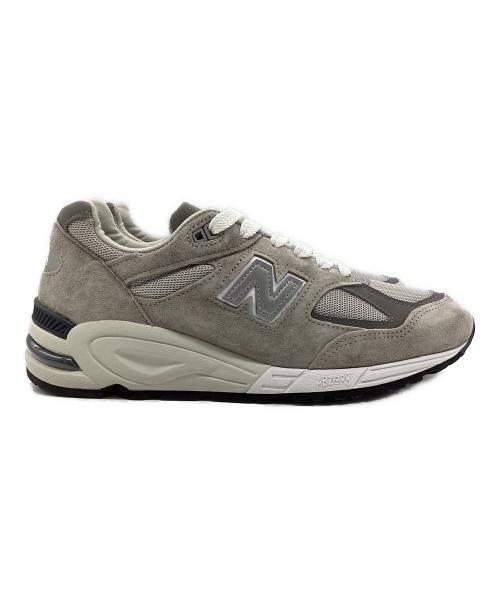 NEW BALANCE（ニューバランス）NEW BALANCE (ニューバランス) ローカットスニーカー 990v2 グレー×ホワイト サイズ:SIZE 27cmの古着・服飾アイテム