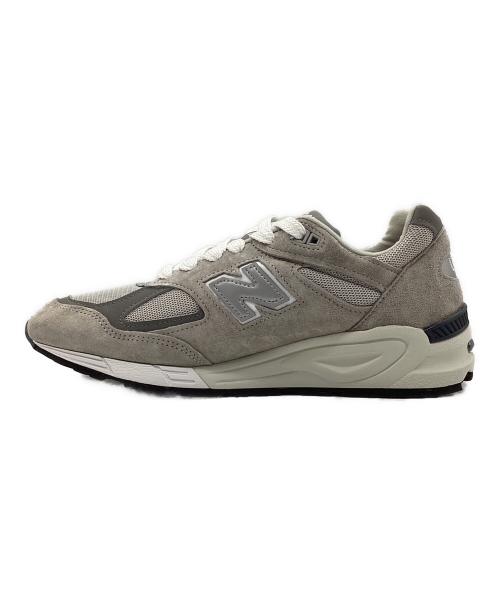 NEW BALANCE（ニューバランス）NEW BALANCE (ニューバランス) ローカットスニーカー 990v2 グレー×ホワイト サイズ:SIZE 27cmの古着・服飾アイテム