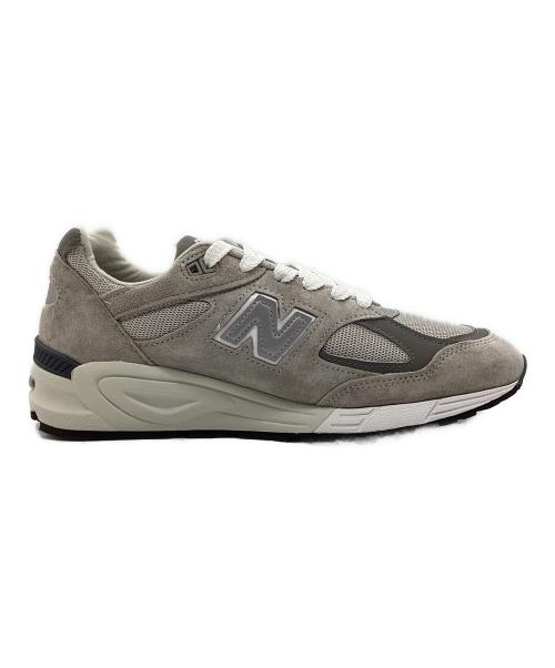 NEW BALANCE（ニューバランス）NEW BALANCE (ニューバランス) ローカットスニーカー 990v2 グレー×ホワイト サイズ:SIZE 27cmの古着・服飾アイテム