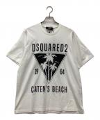 DSQUARED2ディースクエアード）の古着「半袖カットソー」｜ホワイト