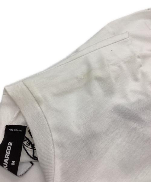 DSQUARED2（ディースクエアード）DSQUARED2 (ディースクエアード) 半袖カットソー ホワイト サイズ:SIZE Mの古着・服飾アイテム