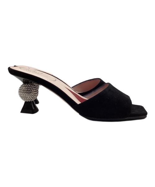 Roger Vivier（ロジェ ヴィヴィエ）Roger Vivier (ロジェ ヴィヴィエ) スクエアトゥサンダル ブラック サイズ:SIZE 34の古着・服飾アイテム