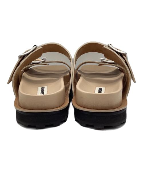 JIL SANDER（ジルサンダー）JIL SANDER (ジルサンダー) バックルレザーサンダル ベージュ サイズ:41の古着・服飾アイテム