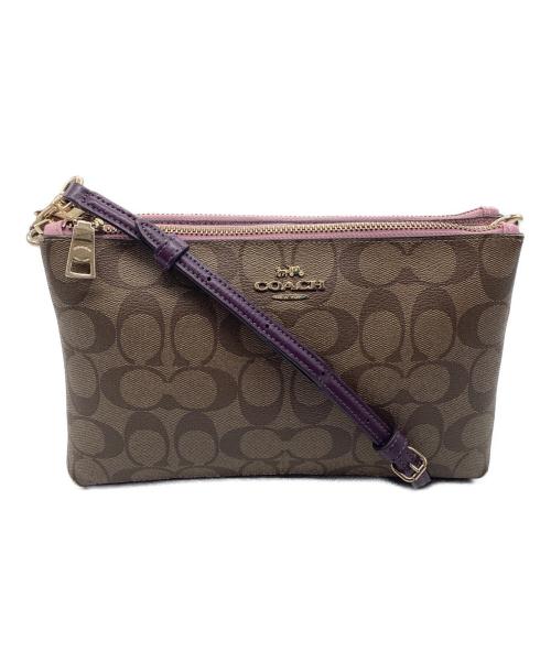 COACH（コーチ）COACH (コーチ) ショルダーバッグ シグネチャー ベージュの古着・服飾アイテム