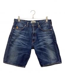 A BATHING APE（ア ベイシング エイプ）の古着「デニムハーフパンツ」｜ブルー