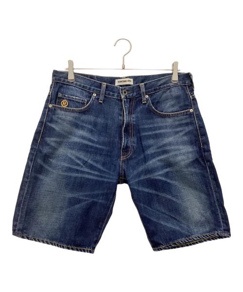 A BATHING APE（ア ベイシング エイプ）A BATHING APE (ア ベイシング エイプ) デニムハーフパンツ ブルー サイズ:SIZE Mの古着・服飾アイテム