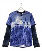 UMBRO×PARANOIDアンブロ×パラノイド）の古着「ゲームシャツ」｜ブルー