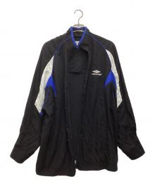 BALENCIAGA（バレンシアガ）の古着「ナイロントラックジャケット」｜ブルー×ブラック