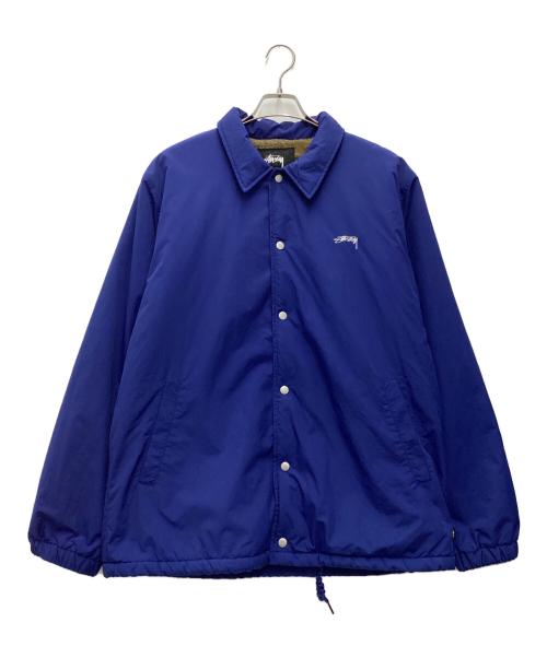 stussy（ステューシー）stussy (ステューシー) コーチジャケット Stock Coach JACKET ブルー サイズ:SIZE Lの古着・服飾アイテム