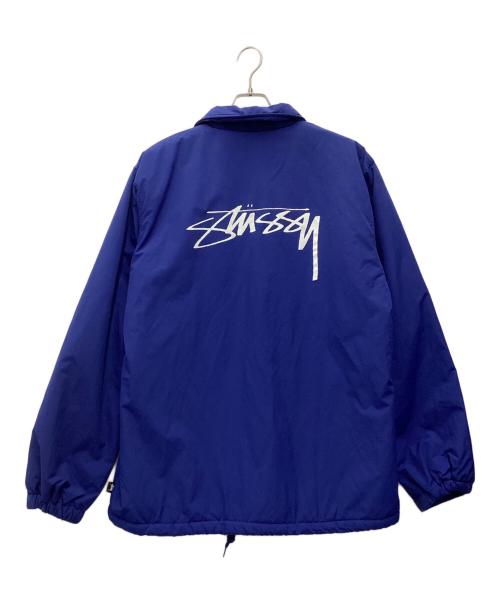 stussy（ステューシー）stussy (ステューシー) コーチジャケット Stock Coach JACKET ブルー サイズ:SIZE Lの古着・服飾アイテム
