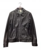 DELANデラン）の古着「レザージャケット」｜ブラック