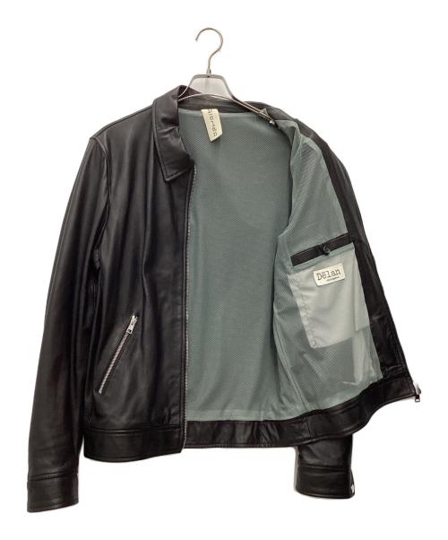 DELAN（デラン）DELAN (デラン) レザージャケット ブラック サイズ:SIZE 50の古着・服飾アイテム