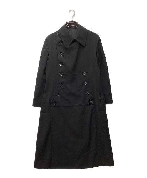 yohji yamamoto+noir（ヨウジヤマモトプリュスノアール）yohji yamamoto+Noir (ヨウジヤマモトプリュスノアール) POUR HOMME WOOL GABARDINE SMOOTH COAT TeroTero Coat ブラック サイズ:SIZE 3の古着・服飾アイテム