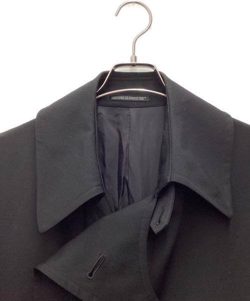 yohji yamamoto+noir（ヨウジヤマモトプリュスノアール）yohji yamamoto+Noir (ヨウジヤマモトプリュスノアール) POUR HOMME WOOL GABARDINE SMOOTH COAT TeroTero Coat ブラック サイズ:SIZE 3の古着・服飾アイテム