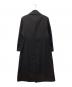 yohji yamamoto+Noir (ヨウジヤマモトプリュスノアール) POUR HOMME WOOL GABARDINE SMOOTH COAT TeroTero Coat ブラック サイズ:SIZE 3：45000円