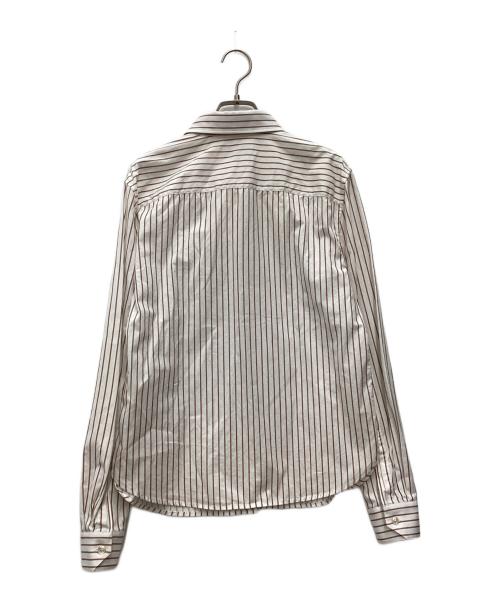 Saint Laurent Paris（サンローランパリ）Saint Laurent Paris (サンローランパリ) 長袖ボタンダウンシャツ ブラウン サイズ:SIZE 36の古着・服飾アイテム