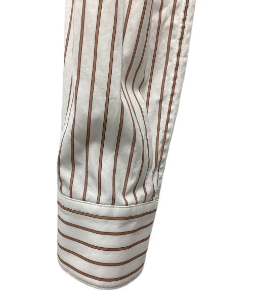 Saint Laurent Paris（サンローランパリ）Saint Laurent Paris (サンローランパリ) 長袖ボタンダウンシャツ ブラウン サイズ:SIZE 36の古着・服飾アイテム