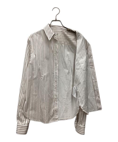 Saint Laurent Paris（サンローランパリ）Saint Laurent Paris (サンローランパリ) 長袖ボタンダウンシャツ ブラウン サイズ:SIZE 36の古着・服飾アイテム