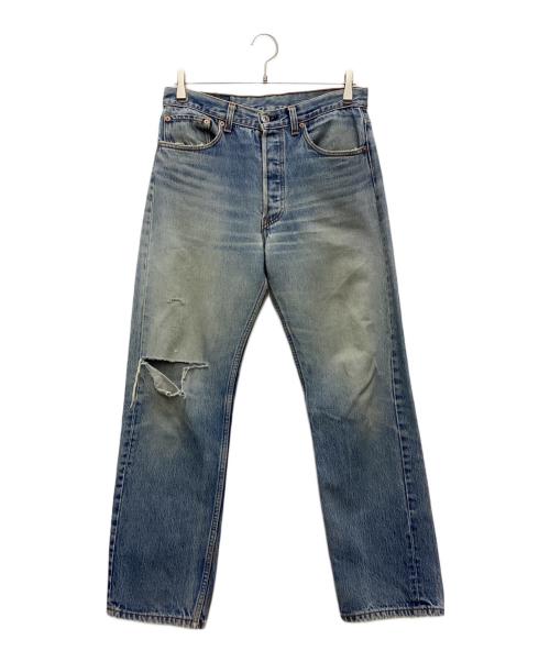 LEVI'S（リーバイス）LEVI'S (リーバイス) ダメージデニムパンツ 刻印653 推定90s USA製 スカイブルー サイズ:SIZE W36×L32の古着・服飾アイテム