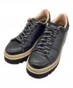 MAISON MAVERICK PRESENTSメゾンマーベリック プレゼンツ）の古着「マヴェリック シューレースロゴスニーカー」｜ブラック