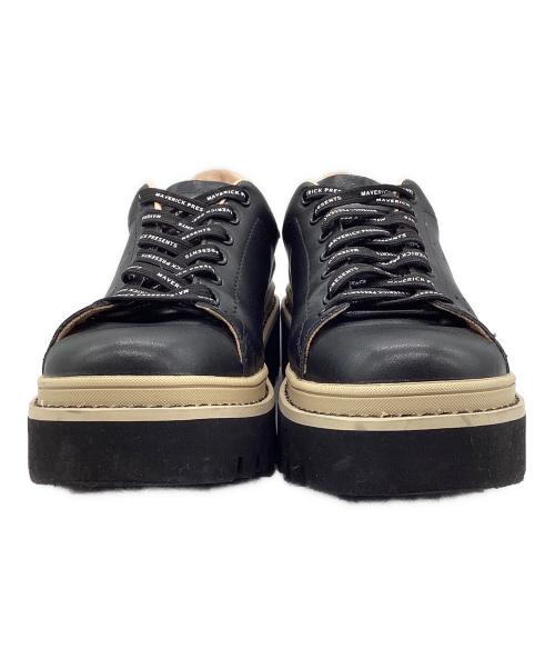 MAISON MAVERICK PRESENTS（メゾンマーベリック プレゼンツ）MAISON MAVERICK PRESENTS (メゾンマーベリック プレゼンツ)  マヴェリック シューレースロゴスニーカー ブラック サイズ:SIZE 24cmの古着・服飾アイテム