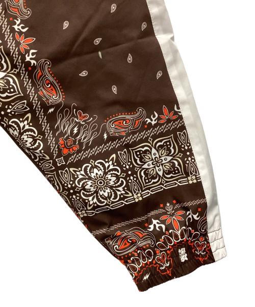 TAINDOUBLEPUSH（タインダブルプッシュ）TAINDOUBLEPUSH (タインダブルプッシュ) ブルゾン ブラウン×ホワイト サイズ:SIZE Lの古着・服飾アイテム