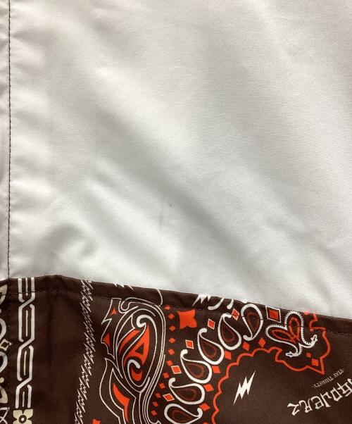 TAINDOUBLEPUSH（タインダブルプッシュ）TAINDOUBLEPUSH (タインダブルプッシュ) ブルゾン ブラウン×ホワイト サイズ:SIZE Lの古着・服飾アイテム