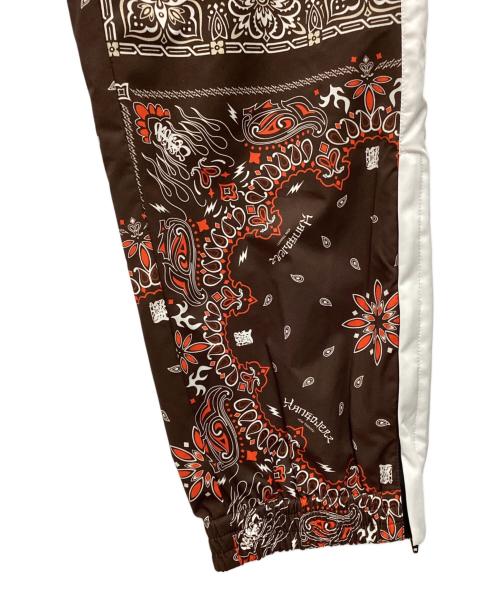 TAINDOUBLEPUSH（タインダブルプッシュ）TAINDOUBLEPUSH (タインダブルプッシュ) イージーパンツ ブラウン×ホワイト サイズ:SIZE Mの古着・服飾アイテム