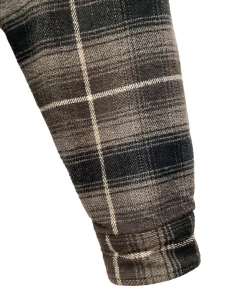 SUPREME（シュプリーム）Supreme (シュプリーム) 22AW Shearling Lines Flannel Shirt Jacket 裏ボアジャケット グレー サイズ:SIZE Mの古着・服飾アイテム