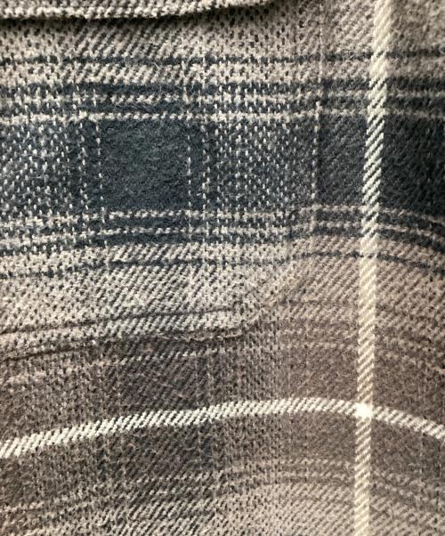 SUPREME（シュプリーム）Supreme (シュプリーム) 22AW Shearling Lines Flannel Shirt Jacket 裏ボアジャケット グレー サイズ:SIZE Mの古着・服飾アイテム