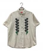 SUPREMEシュプリーム）の古着「23SS Needlepoint Shirt　半袖シャツ」｜ホワイト