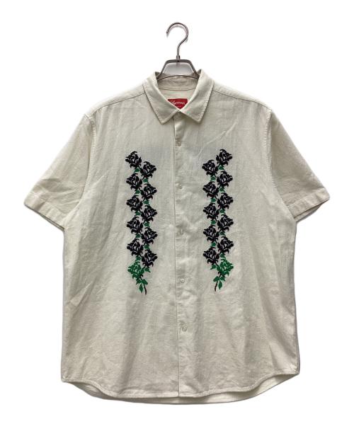 SUPREME（シュプリーム）Supreme (シュプリーム) 23SS Needlepoint Shirt　半袖シャツ ホワイト サイズ:SIZE Mの古着・服飾アイテム