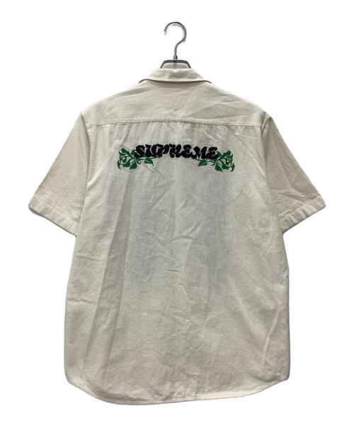 SUPREME（シュプリーム）Supreme (シュプリーム) 23SS Needlepoint Shirt　半袖シャツ ホワイト サイズ:SIZE Mの古着・服飾アイテム