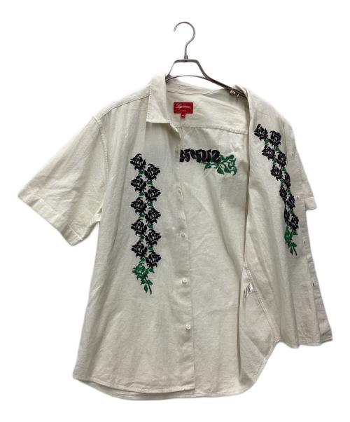 SUPREME（シュプリーム）Supreme (シュプリーム) 23SS Needlepoint Shirt　半袖シャツ ホワイト サイズ:SIZE Mの古着・服飾アイテム