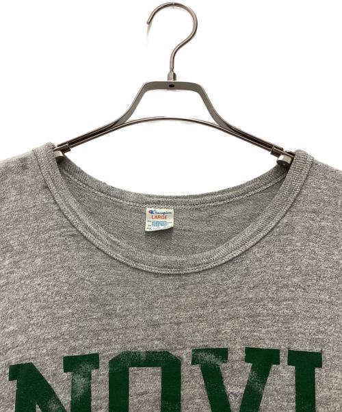 Champion（チャンピオン）Champion (チャンピオン) 推定80s 半袖カットソー グレー サイズ:SIZE Lの古着・服飾アイテム