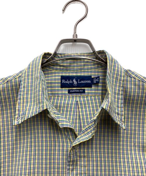 POLO RALPH LAUREN（ポロ・ラルフローレン）POLO RALPH LAUREN (ポロ・ラルフローレン) ボタンダウンシャツ 古着 推定90s~ ベージュ サイズ:SIZE Lの古着・服飾アイテム