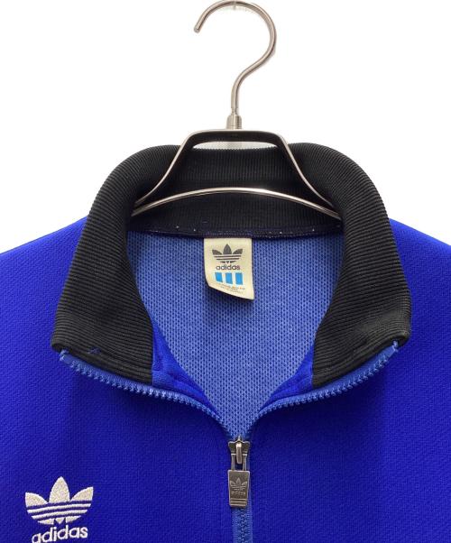 adidas（アディダス）adidas (アディダス) トラックジャケット デサントタグ ブルー×ホワイト サイズ:SIZE Lの古着・服飾アイテム
