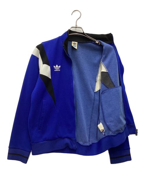 adidas（アディダス）adidas (アディダス) トラックジャケット デサントタグ ブルー×ホワイト サイズ:SIZE Lの古着・服飾アイテム