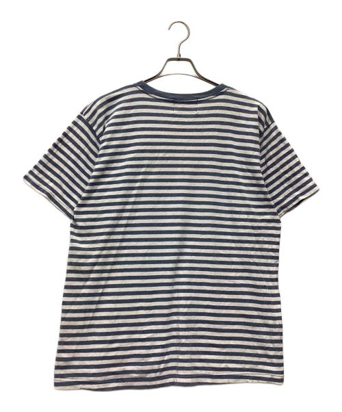 HOLLOOW MICKEY（-）HOLLOOW MICKEY (-) 半袖カットソー MADE IN USA スカイブルー サイズ:SIZE 不明の古着・服飾アイテム