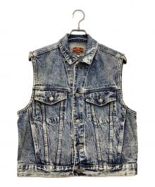 BIG JOHN（ビッグジョン）の古着「デニムベスト 推定90s」｜スカイブルー