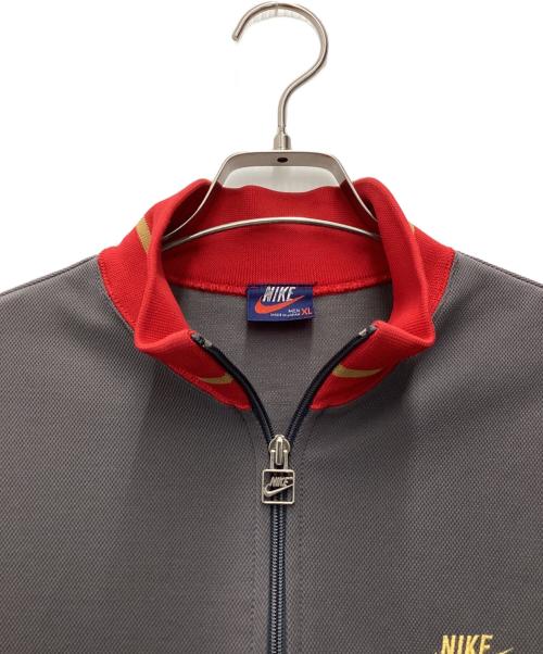 NIKE（ナイキ）NIKE (ナイキ) 80S 紺タグ トラックジャケット グレー×レッド サイズ:SIZE XLの古着・服飾アイテム