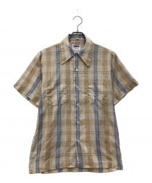 golden key（ゴールデンキー）の古着「推定70s 半袖シャツ」｜ブラウン