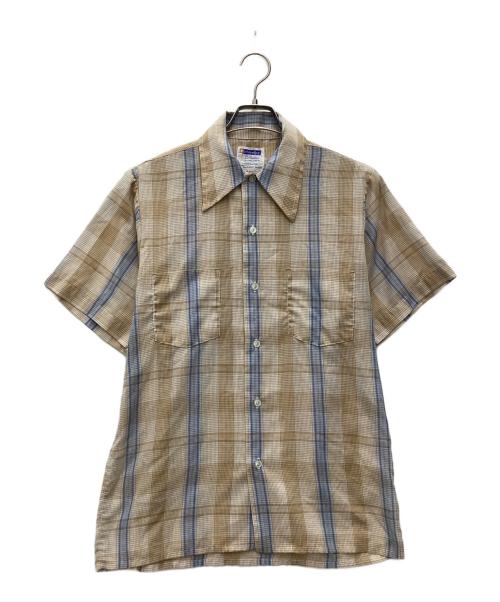 golden key（ゴールデンキー）Golden Key (ゴールデンキー) 推定70s 半袖シャツ ブラウン サイズ:SIZE Mの古着・服飾アイテム